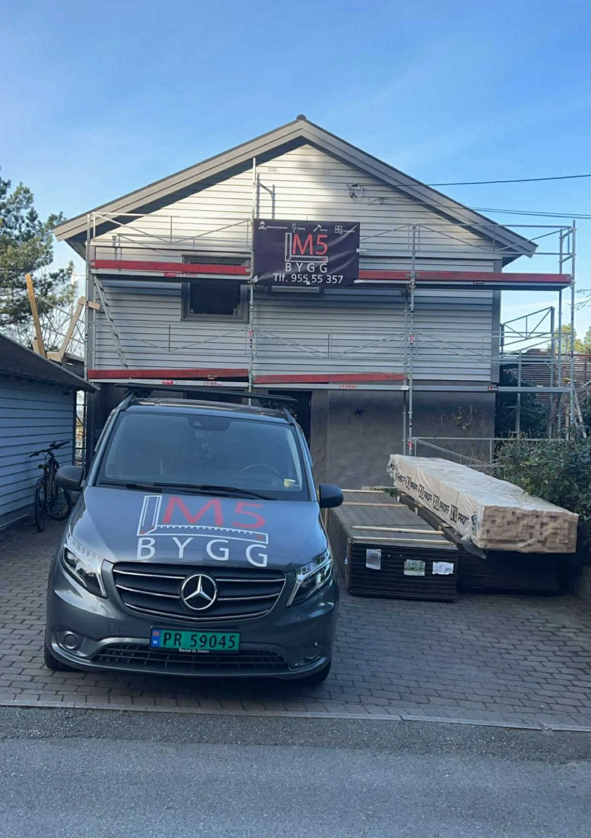 Før bytte av kledning